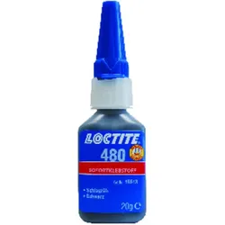 480 Flexibler Sofortklebstoff schwarz, niedrigviskos, 100gr Flasche - schwarz