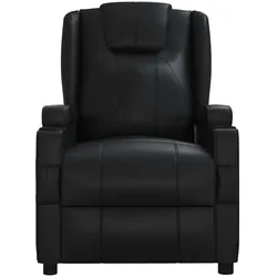 vidaXL Relaxsessel Schwarz Kunstleder