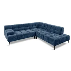 designwerk Ecksofa Liam Stoff Blu