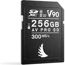 Angelbird AV PRO V90 (256 GB, SDXC, U3, UHS-II), Speicherkarte, Schwarz