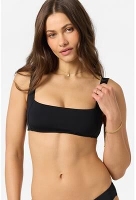 O'Neill s Saltwater Solids Westwater Bikini Tank Bikini Top in Black, Elastane/Polyamide