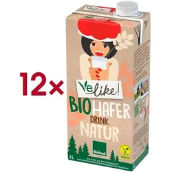 Velike! Bio-Haferdrink »Natur« 12 Stück mehrfarbig