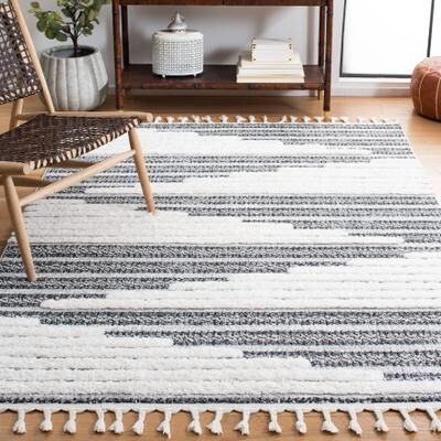 SAFAVIEH Moroccan Tassel Shag Dogg 2-inch Thick Rug
