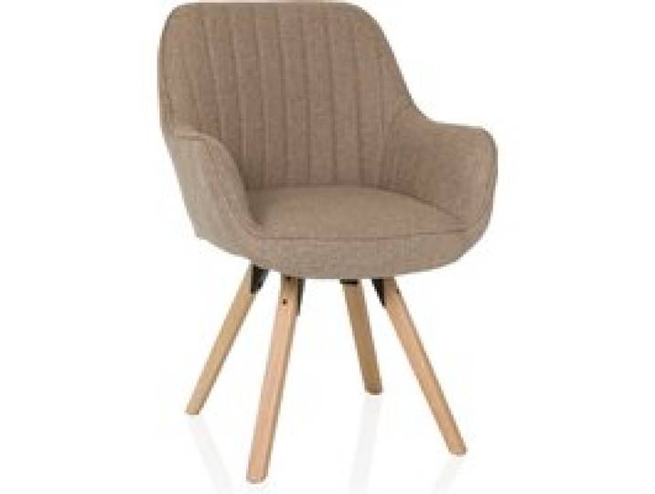 HJH LIVING Chaise de salle à manger pivotante SCANDI SOFT (beige)