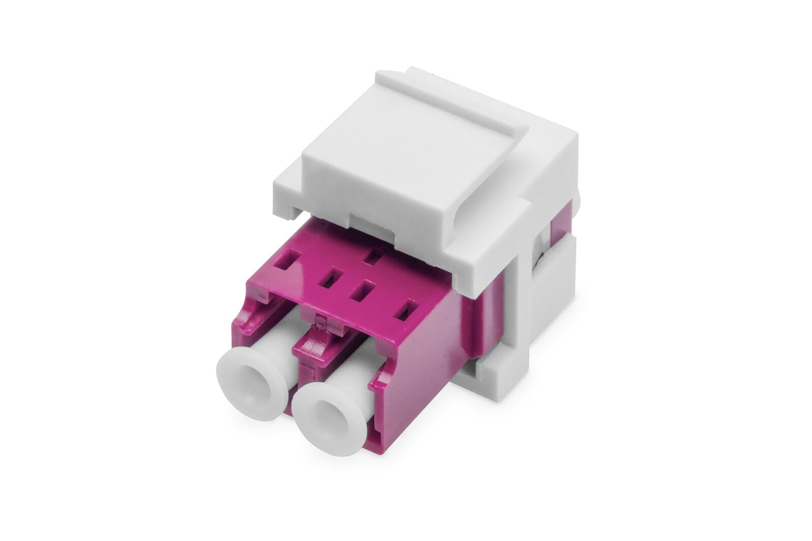 Digitus LWL LC/LC-Duplex-Kupplung, Multimode-OM4, Keystone-Modul DN-96019-1-K