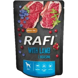 Rafi mit Lamm für Hunde - Beutel 300g (schwarze Verpackung)