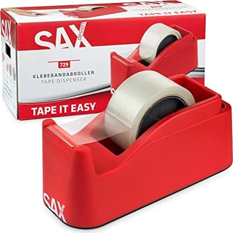 sax design Tischabroller rot/weiß