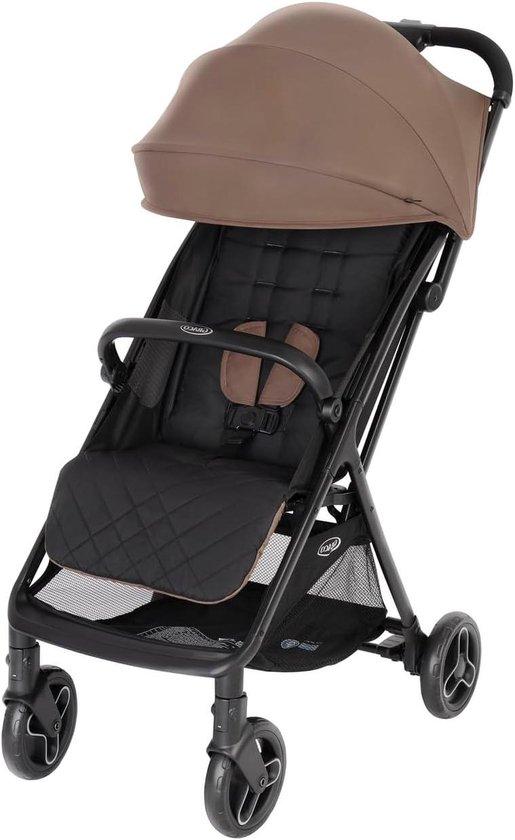 Leichter Kinderwagen - Kompakter Reisebuggy - Für den täglichen Gebrauch - Einhand-Faltmechanismus - Unter 6 kg - Fossil