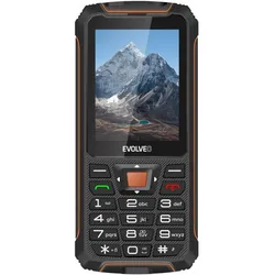 Evolveo StrongPhone Z6, vodot??sn?? odoln?? Dual SIM telefon,??erno-oran??ov?? (2.80", 2 Mpx), Tastenhandy, Schwarz, Orange