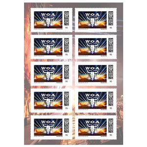 DeutschePost Briefmarken Set, 10 Stück à 95cent, Wacken Open Air 2025, Standardbrief/Postkarte, selbstklebend