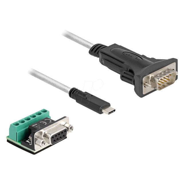 Delock Adapter USB Type-C zu 1 x Seriell RS-422/485 Stecker (0.50 m) (64266)