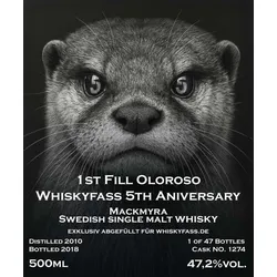 Mackmyra 8 Jahre - 2010/2018 - Jubiläumsabfüllung 5 Jahre...