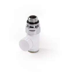 Terma Absperr-Durchgangsventil CYLINDER GZ 1/2"-GZ 24-19 , TGZOBI007, Weiß TGZOBI007