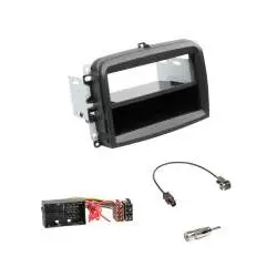 Fiat 500L (199) ab 10/2012/ Einbauset 2-DIN mit Ablagefach Radioblende+Adapte...