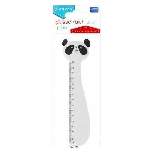 Starpak Plastiklineal 15cm Panda (15 cm, Kunststoff) (5904335838671)