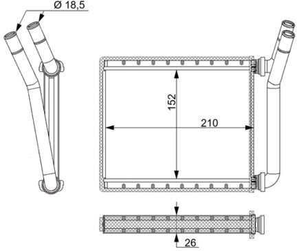Mahle Wärmetauscher, Innenraumheizung Ah53000s Für Reach Toyota