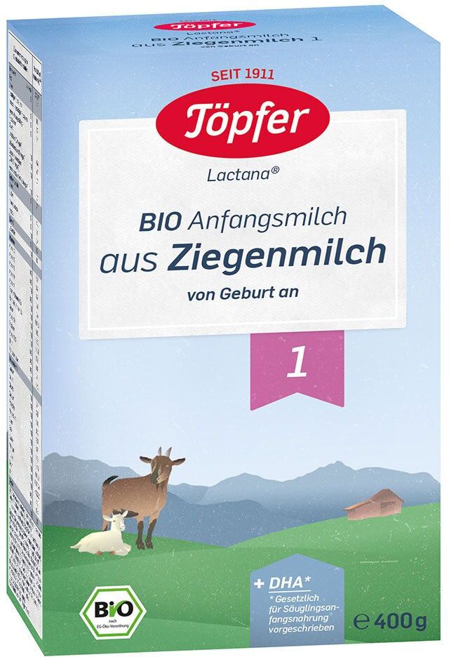 Töpfer Bio Anfangsnahrung auf Ziegenmilchbasis 1 400 g Pulver