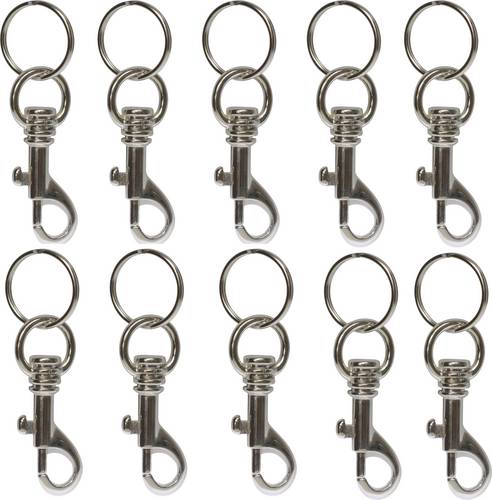 Basi Schlüssel-Karabiner 8120-9100 4026434004335 Silber 10St.