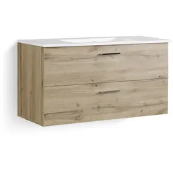 Waschtisch-Set Best Holzoptik Braun Wildeiche