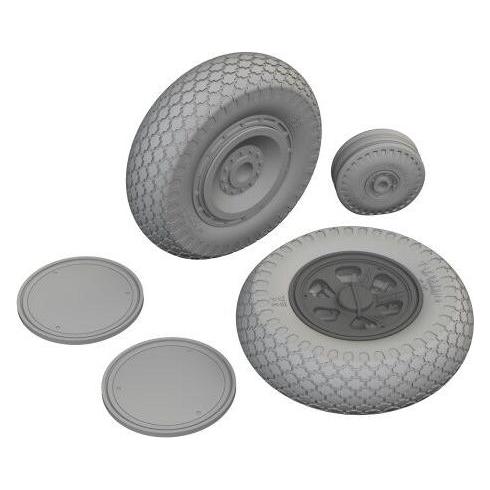 Eduard P-47D wheels cross tread 1/48 (648962)