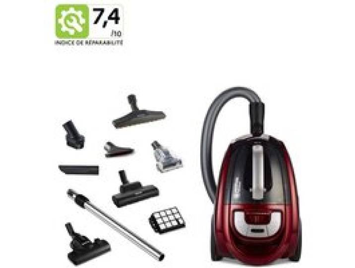 Aspirateur sans sac NILFISK Meteor Deluxe - Rouge - Filtre HEPA H13 - 2 L