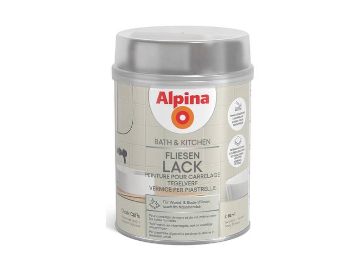 Alpina Bath & Kitchen Fliesen-Lack Chalk Cliffs 0,75 l