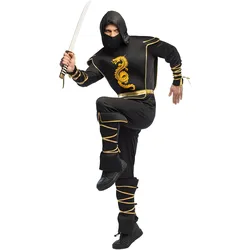 Boland Schwarzer Ninja Hanzo Herrenkostüm (54, 56)
