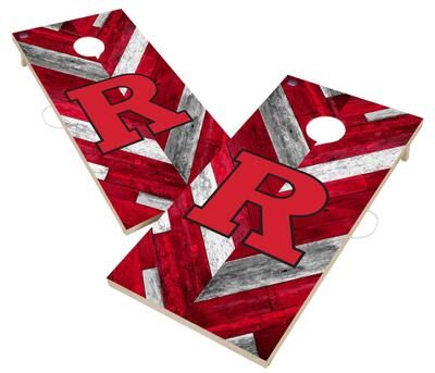 Skip's Garage Rutgers University Scarlet Knights Cornhole Board Set