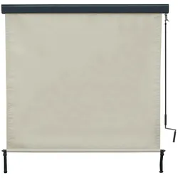 Décoshop26 - Vertikales Rollo Sichtschutz UV-Schutz 50 250 x 180 cm cremefarben-beige 04_0005775 04_0005775