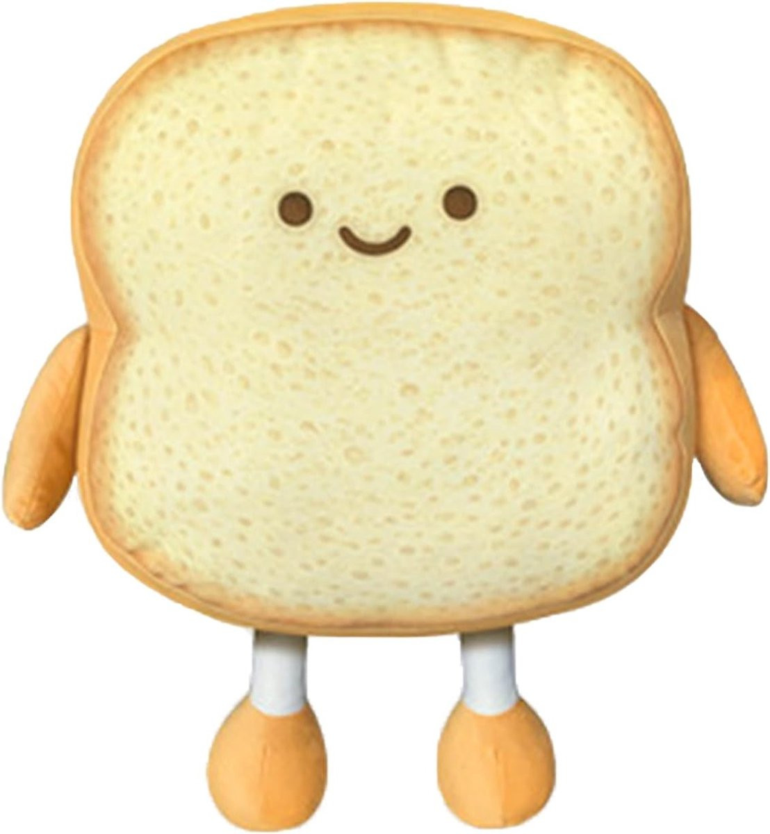 Luxe Pluche Toast Kussen voor Kinderen - 18 cm
