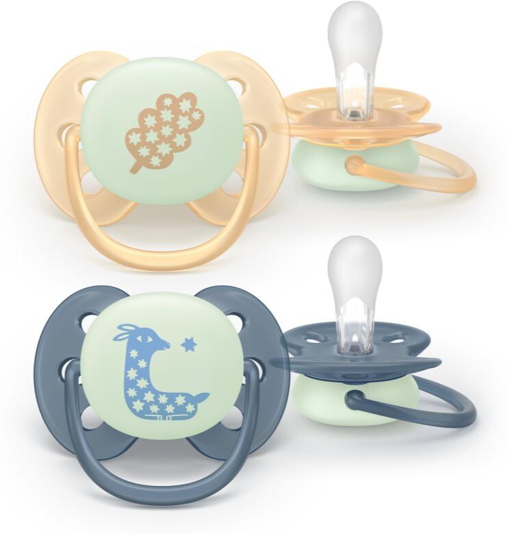 Philips Avent Ultrasoft Night SCF094/03 6-18m dummy Neutral 2 pc