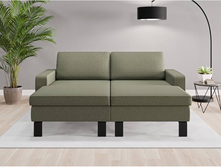 Loveseat Rio - Grün (Farngrün) - Feiner Strukturstoff