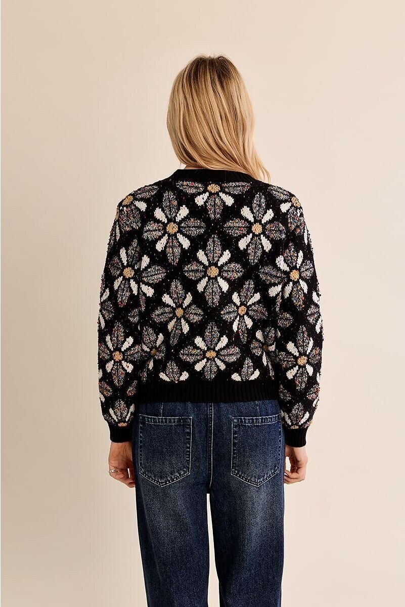 MOLLY BRACKEN Pull col rond, imprimé jacquard
