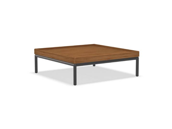 HOUE - LEVEL-LEVEL 2 Couchtisch, 81 x 81 cm, Bambus / dunkelgrau
