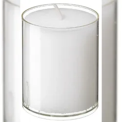 METRO Professional Nachfüllkerze, Paraffin, 5.6 x 6.5 cm, 24 Std., weiß, 25 Stück
