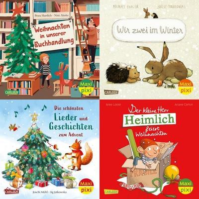 Maxi-Pixi-4er-Set 121: Winterzauber (4x1 Exemplar), Set von , Carlsen, 978-3-551-03085-6