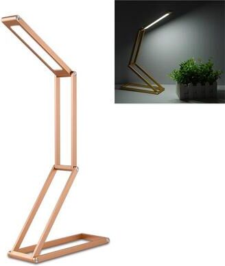 United Premium Adjustable Folding LED Desk Lamp With USB Charging Desk Lamp Port & Eye Care Lighting gold