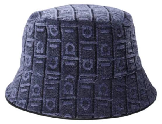 Ferragamo bob femme bleu en acrylique et coton - 58