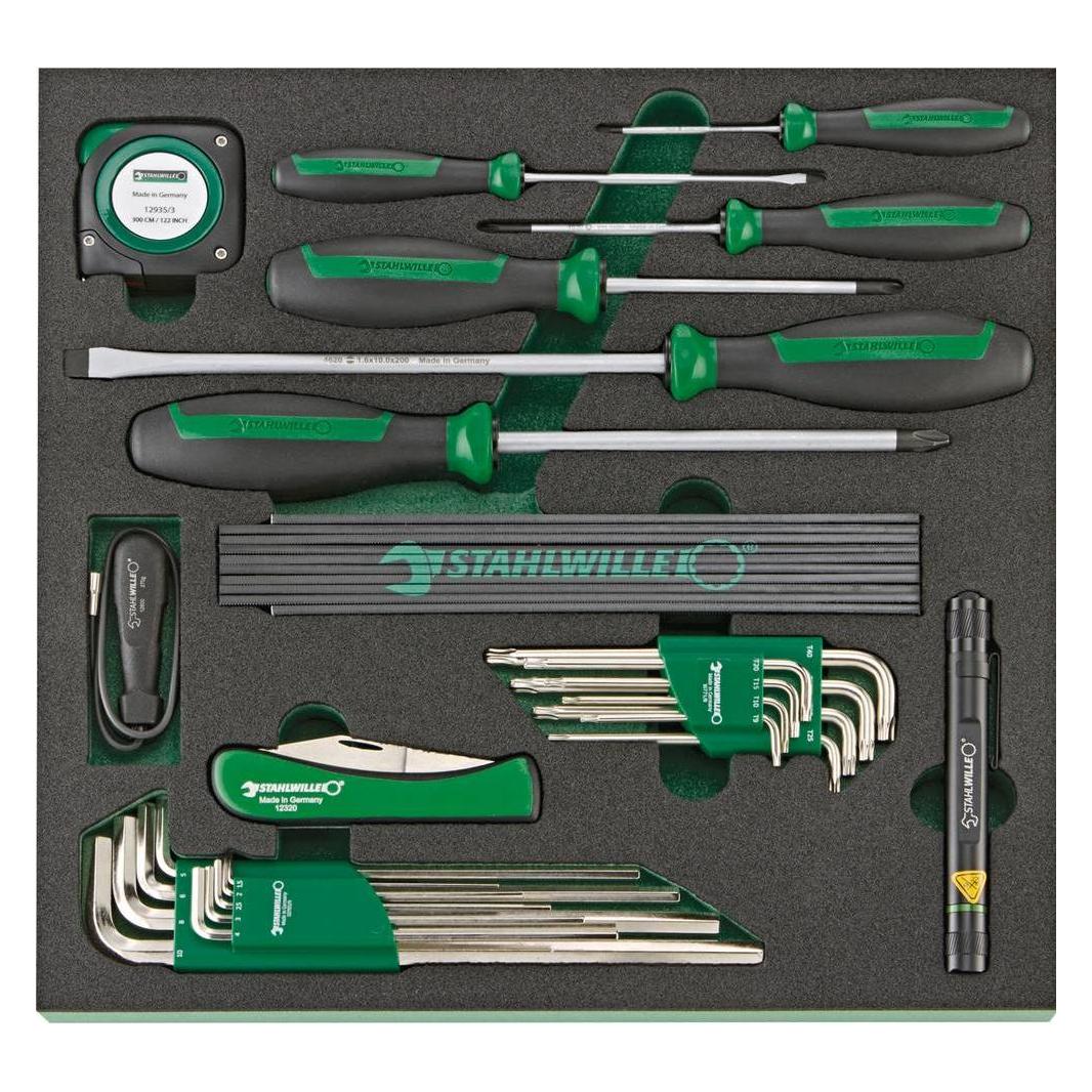 Stahlwille 27-teilig TCS Sortiment Schraubendreher 96830268 (Innensechskant, Kreuzschlitz, Schlitz) (96830268)