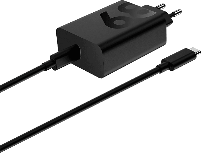 Cargador de pared - motorola TurboPower 68W, Universal, USB-C, Cable 1m, Negro