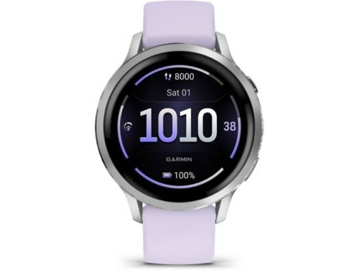 Garmin - Montre Sport Venu 4 Sport Et Santé Gps Amoled Bt Wi-Fi 41 Mm Gris / Violet