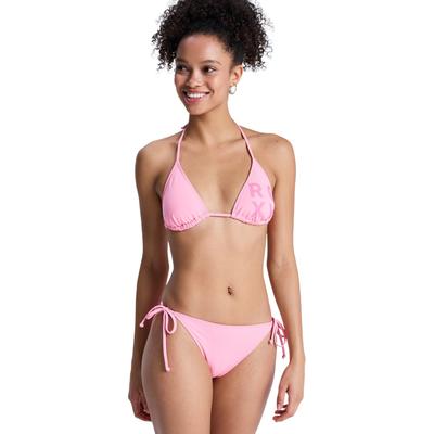 Triangel-Bikini ROXY "Solid Essentials TS Set", Damen, Gr. M, pink (plumeria), Obermaterial: 85% Polyester, 15% Elasthan., Bikini-Sets Triangel-Bikini