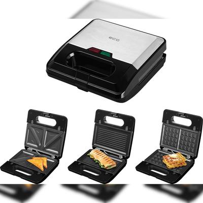 ECG S 3173 Sandwichmaker 3in1 - Panini, Toasts & Waffeln