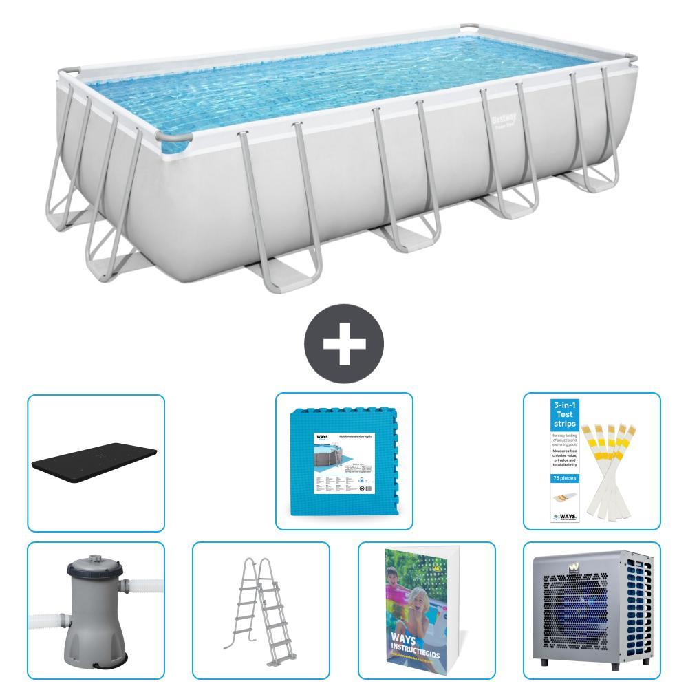 Bestway Power Steel Rechteckig - 488x244x122 cm - 6-teilig S601