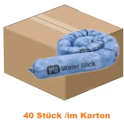 Absorptionsstrumpf PIG® SAP-Saugstrumpf 40 Stück Außendurchmesser 8 cm x 122 cm, Absorbiert 265 L je Karton