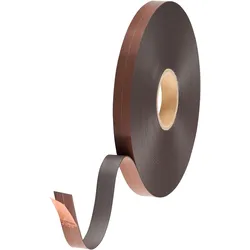 Magnetband mit Gegenstück, selbstklebend 25,4 mm | A - Premiumkleber, Ferrit, schwarz