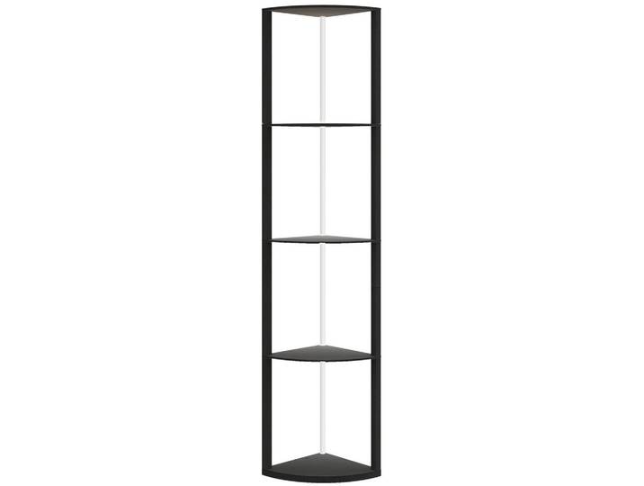 Homcom LED Stehlampe 5-stufige dimmbar Stehleuchte mit Regal, RGB Farbwechsel, Schwarz, Holzwerkstoff, LED integriert, 29.5x163x42 cm, Lampen & Leuchten, Innenbeleuchtung, Stehlampen