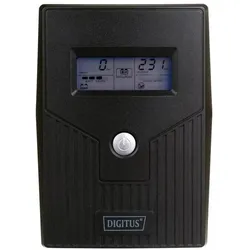 Digitus UPS Line-Interactive DN-170063-LCD-B (600 VA, 360 W, Line-Interaktiv USV), USV