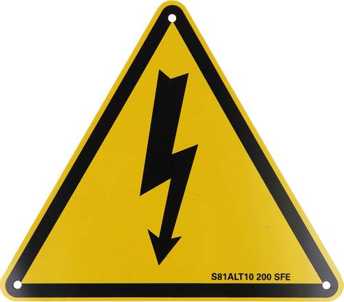 KS Tools Warnschild-Hybrid-Blitz, Aluminium, 200mm 117.0178