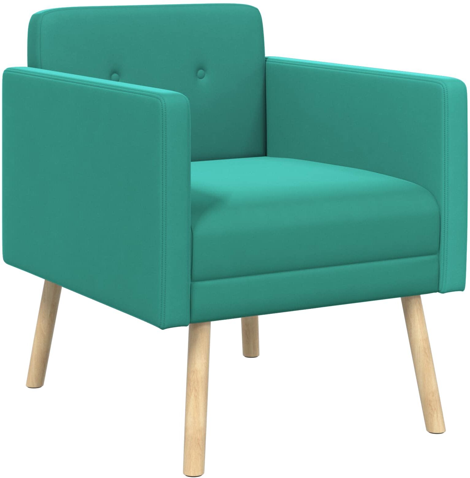 vidaXL Chaise d'appoint Turquoise Velours